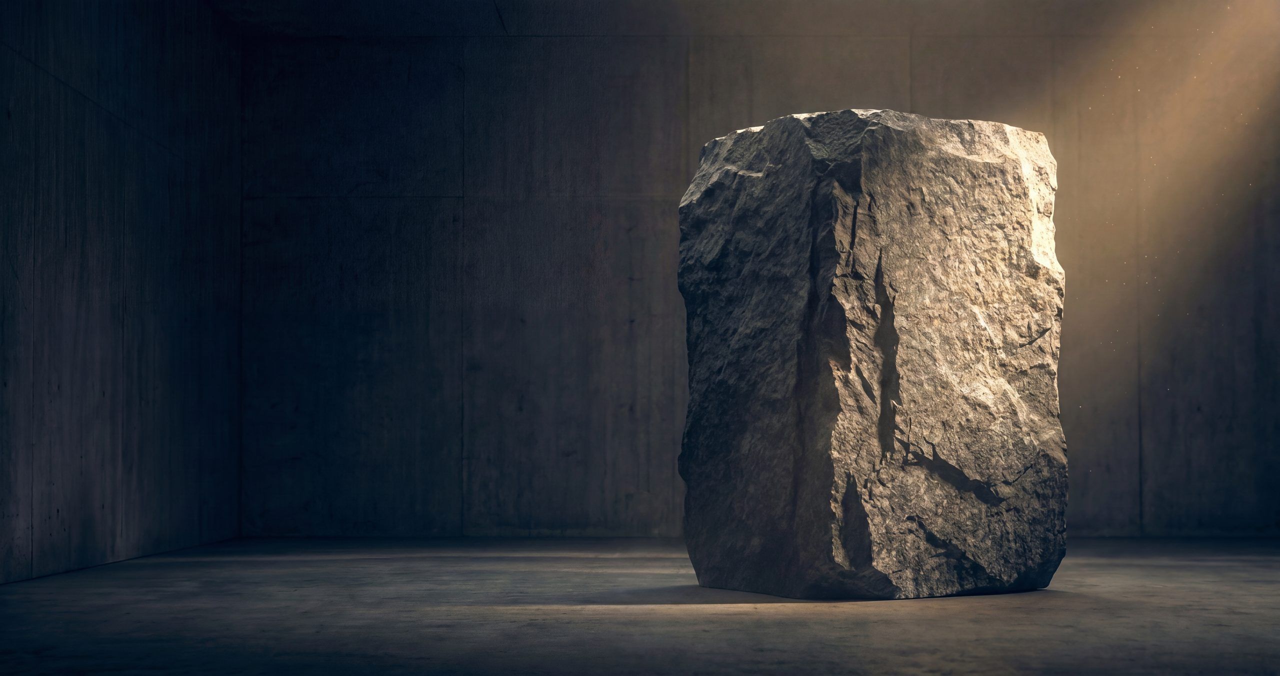 Light across dark stone: institutional permanence